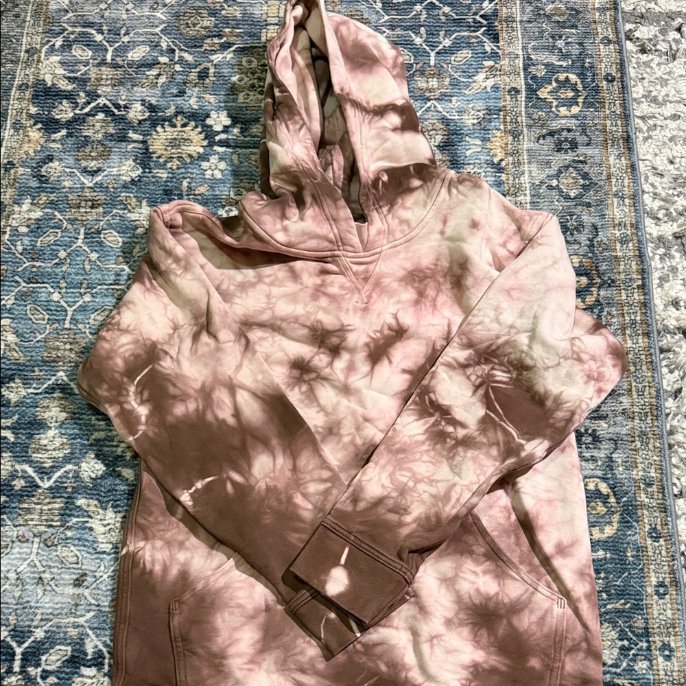 lululemon athletica Pink Tie-Dye hoodie